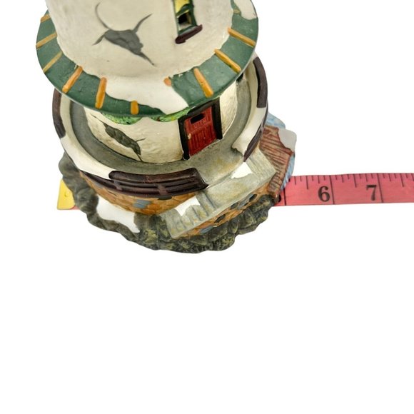 Santa's Workbench Collection Towne Series Lighthouse 11 x 5 Porcelain Keeper - Picture 14 of 14